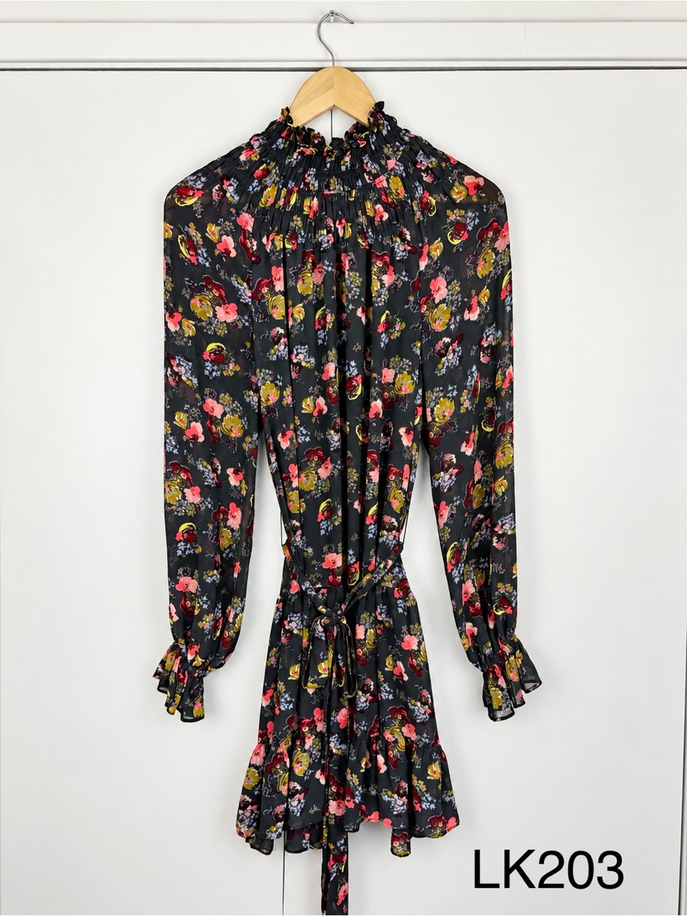 Cinq à Sept Daija Floral Chiffon Mini Dress 8